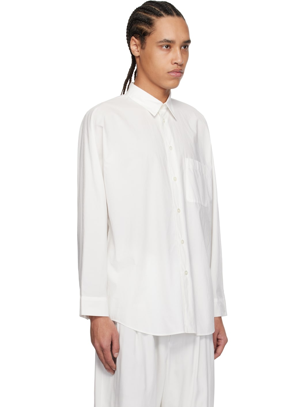 White Streamline Shirt - 2