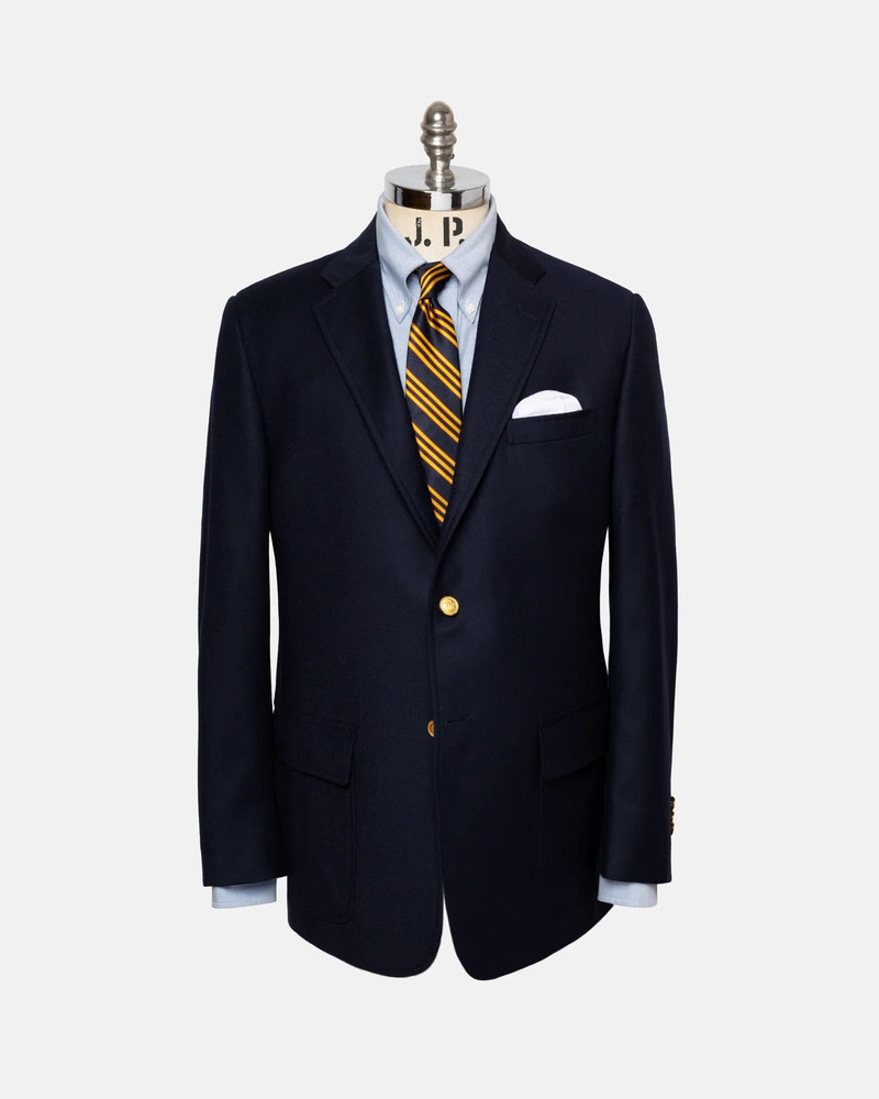 MADE-IN-USA NAVY WOOL DOESKIN BLAZER 1