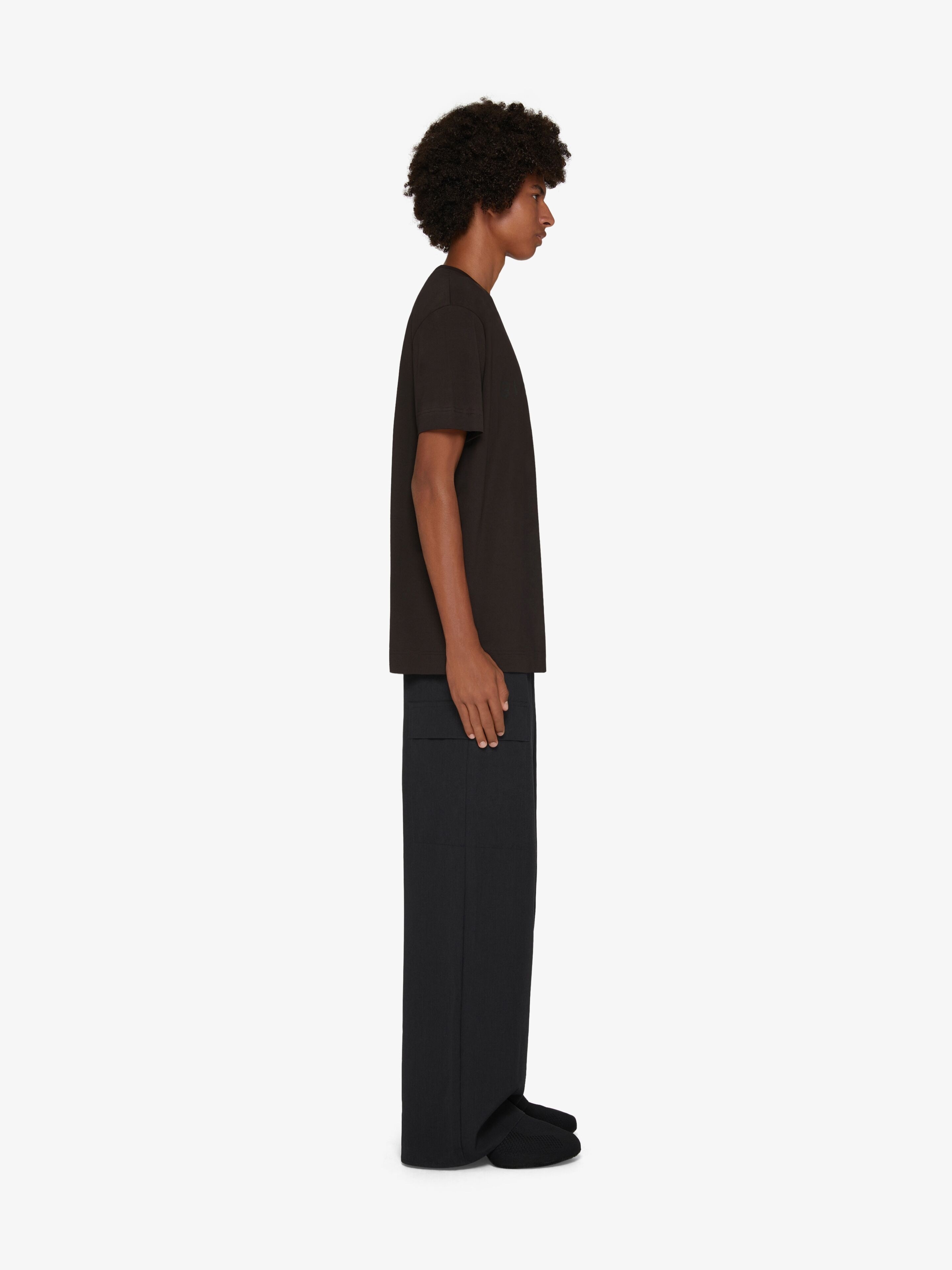 OVERSIZED PANTS IN EMBROIDERED WOOL - 3