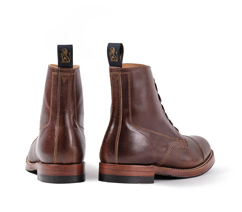 PRE-SALE LK-048 Montgomery Boots Horween SHF Horsehide Havana - 5