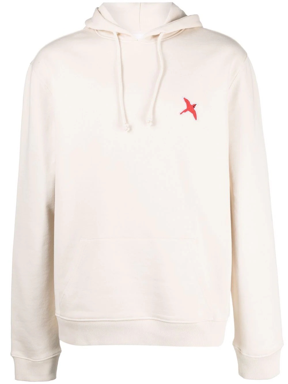 embroidered-logo hoodie - 1