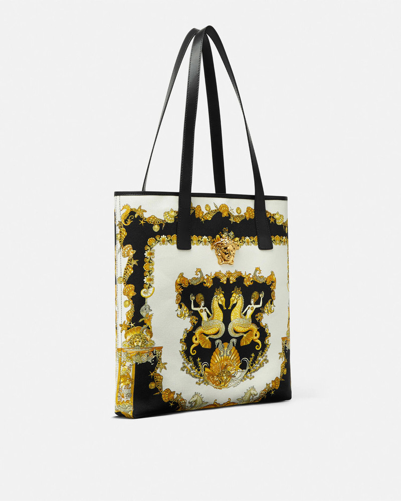 VERSACE Coral Theatre La Medusa Canvas Tote Bag outlook