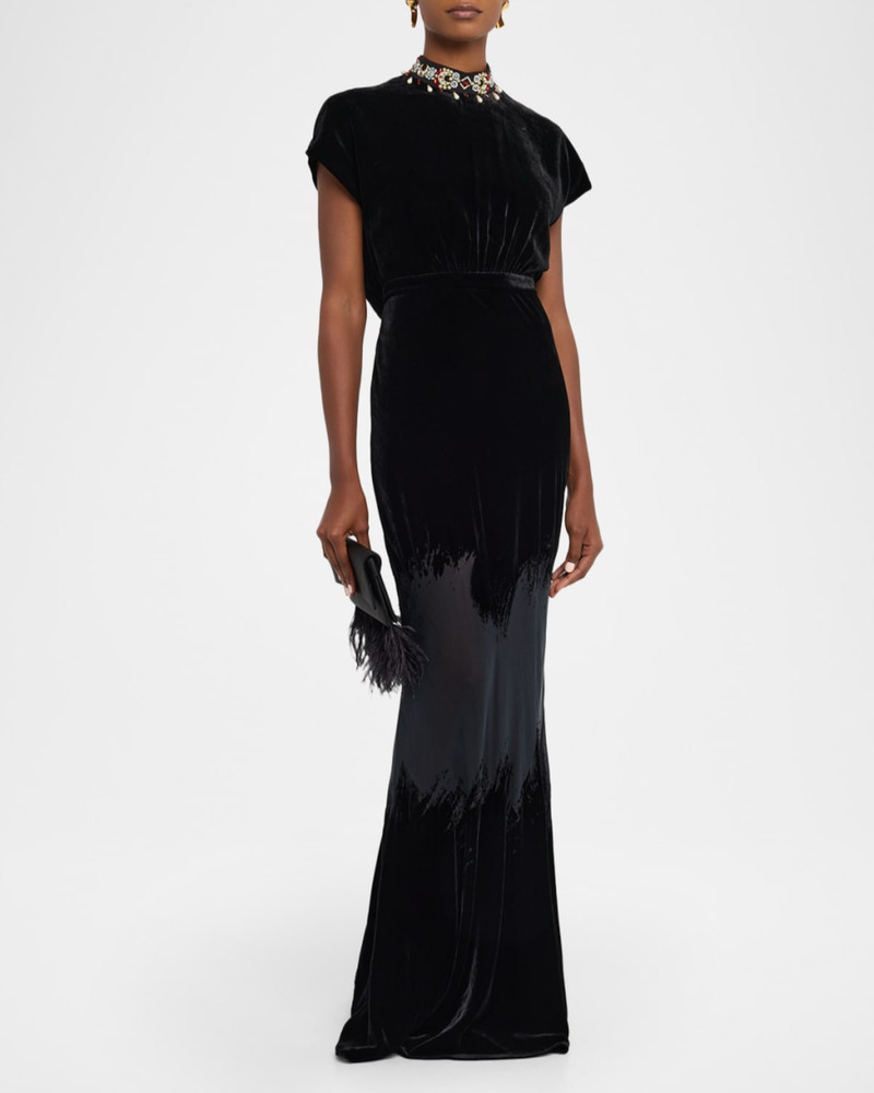 SALONI Fabienne Silk Long Dress outlook