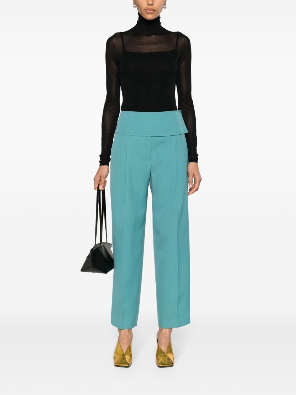 gabardine wool tailored trousers - 2