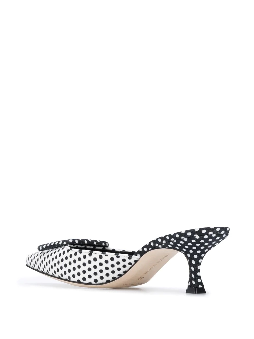 Maysale 50mm polka dot print pumps - 3