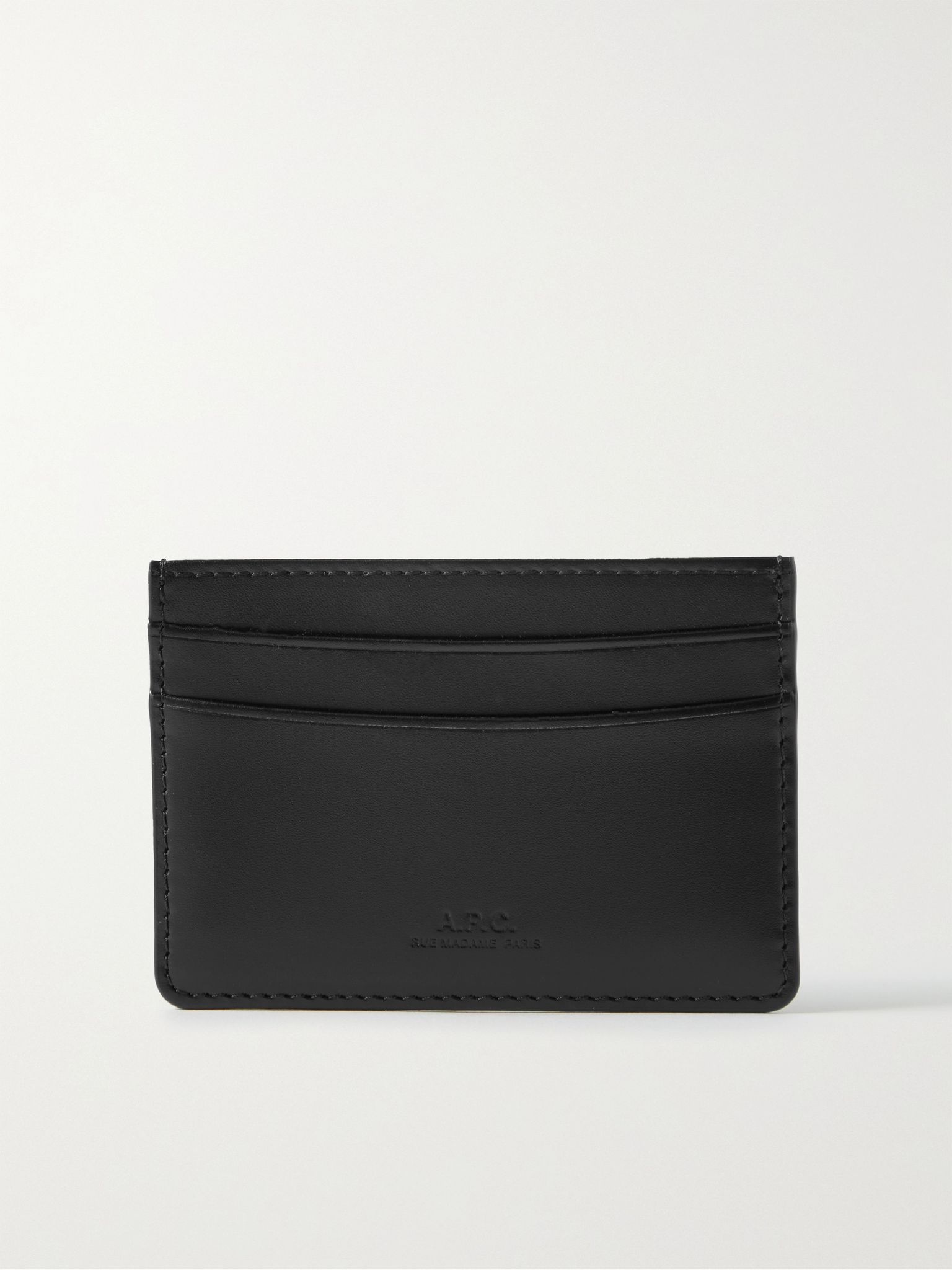 Logo-Debossed Leather Cardholder - 1