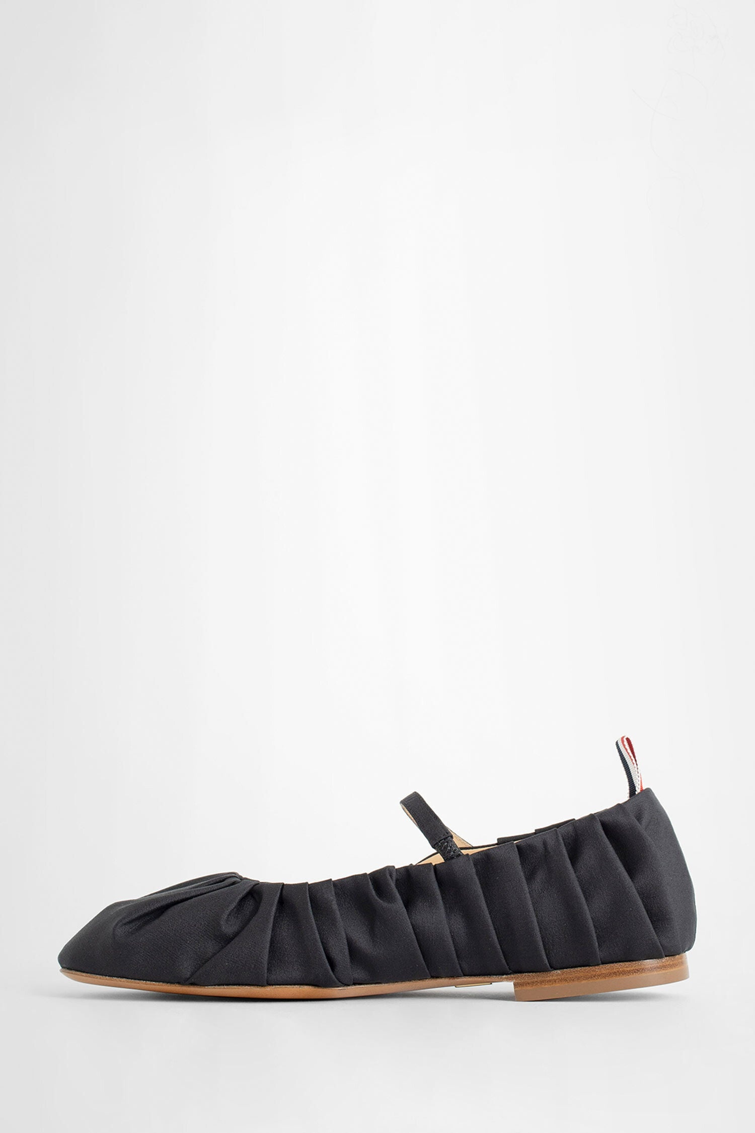 THOM BROWNE WOMAN BLACK FLATS - 4