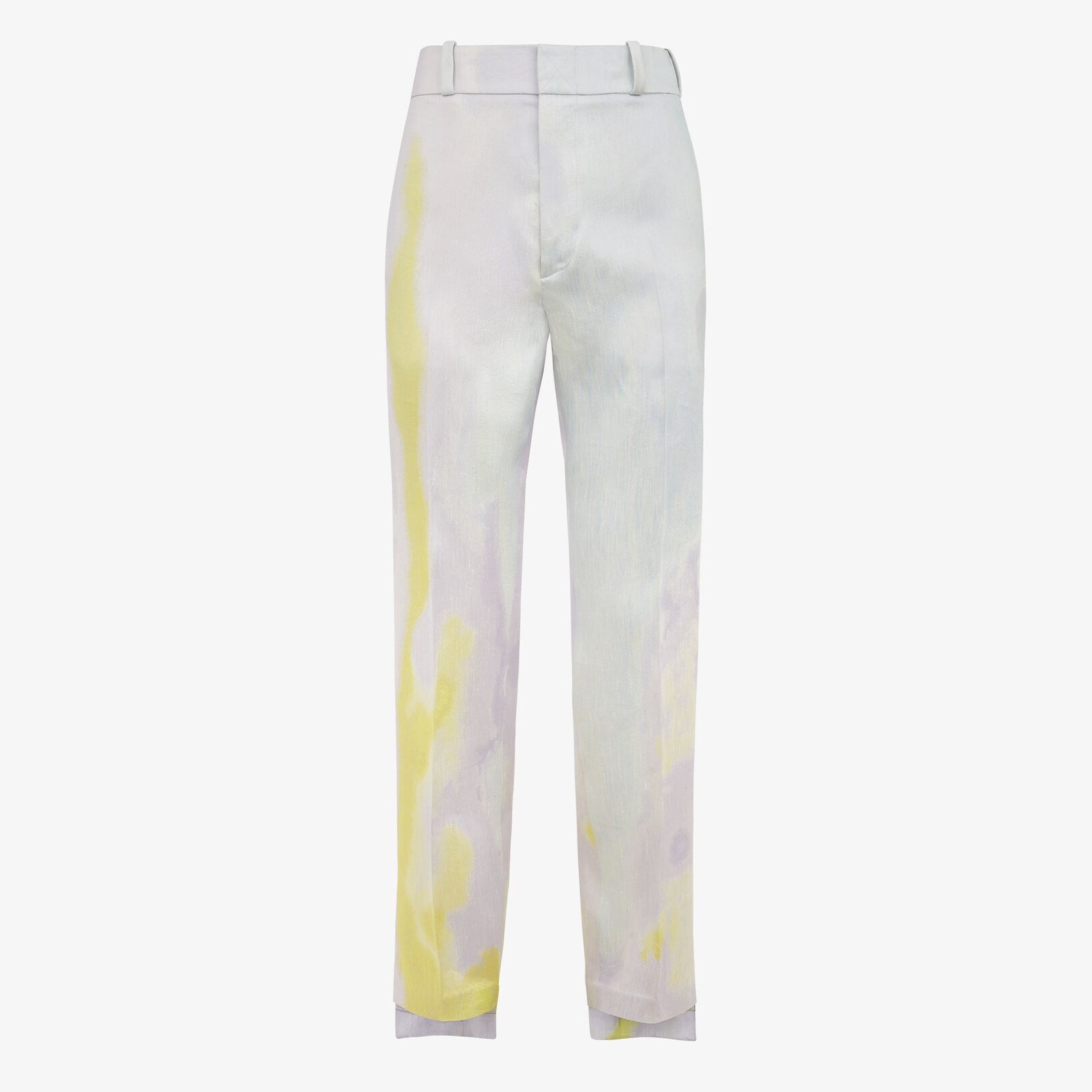 White jacquard trousers - 1