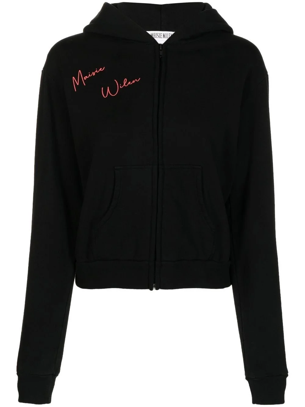 graphic-print zipped hoodie - 1