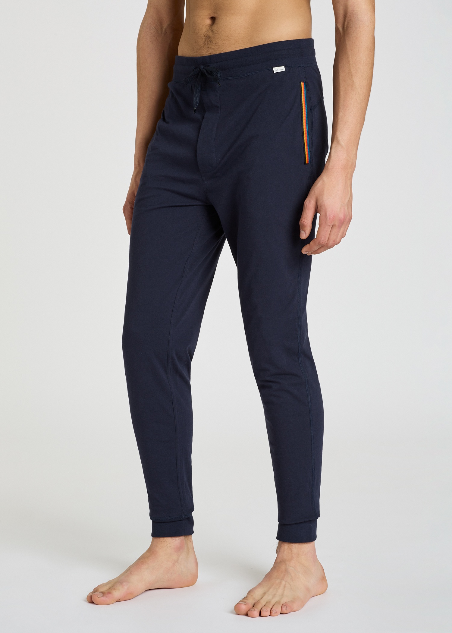 Navy Cotton Jersey Lounge Pants - 4