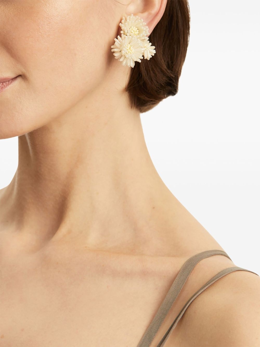 flower-detailing earrings - 2
