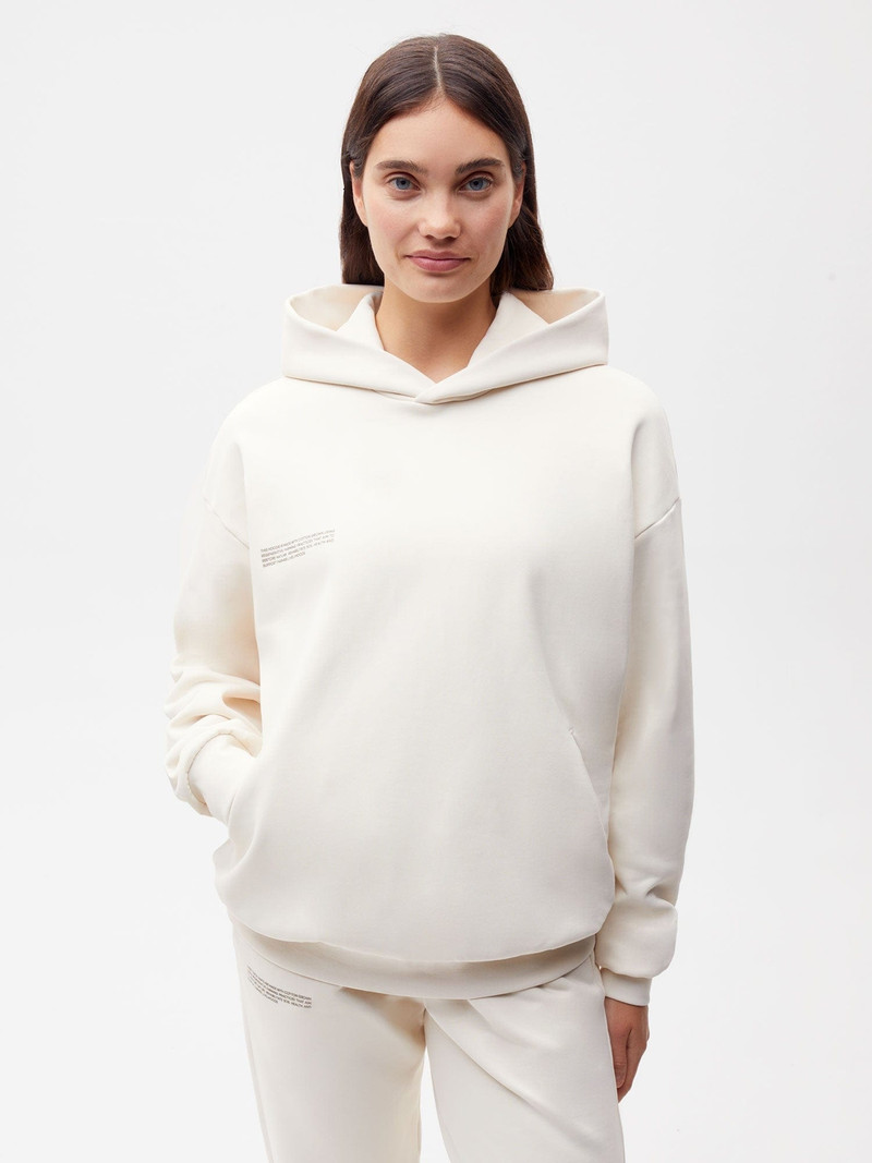 PANGAIA Womens In Conversion Cotton Hoodie - Cotton White outlook