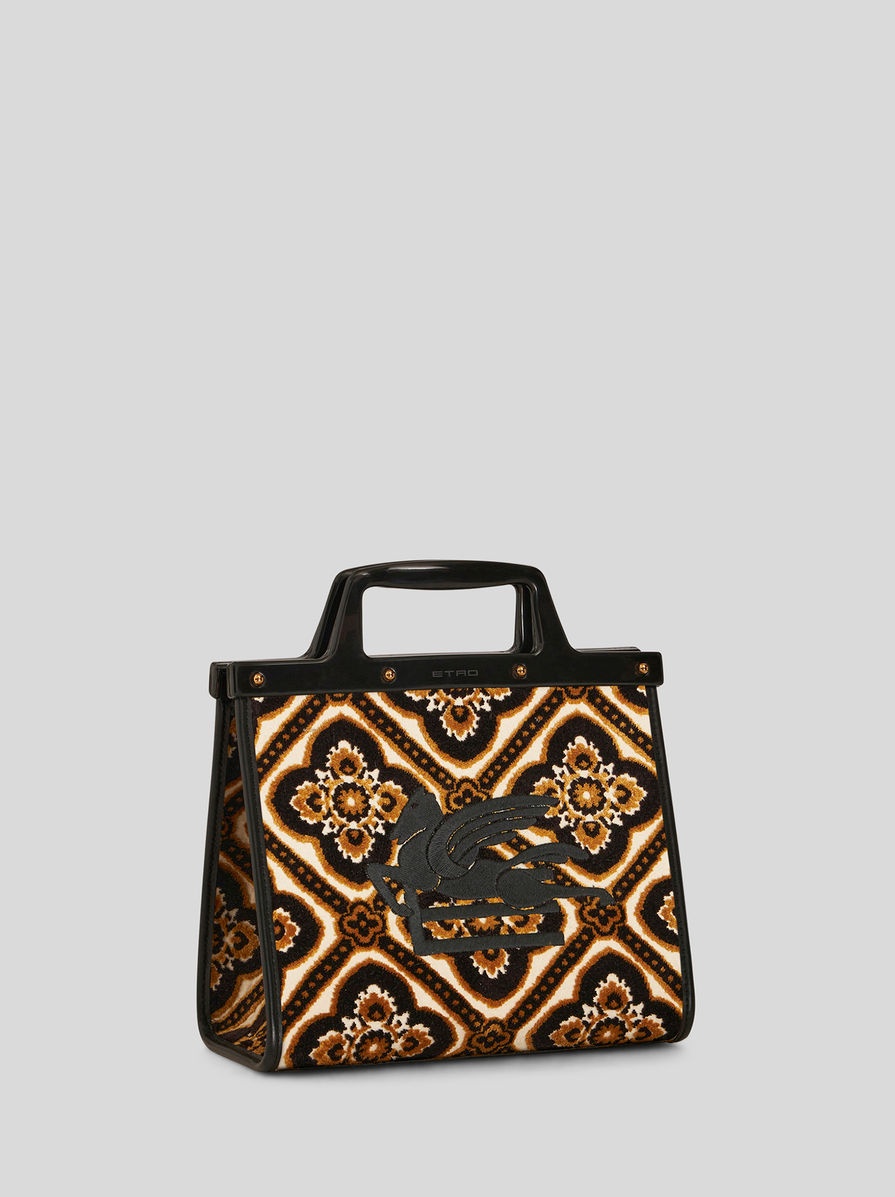 SMALL JACQUARD LOVE TROTTER BAG - 5