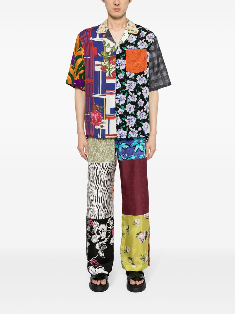 Marine Serre Regenerated silk trousers outlook