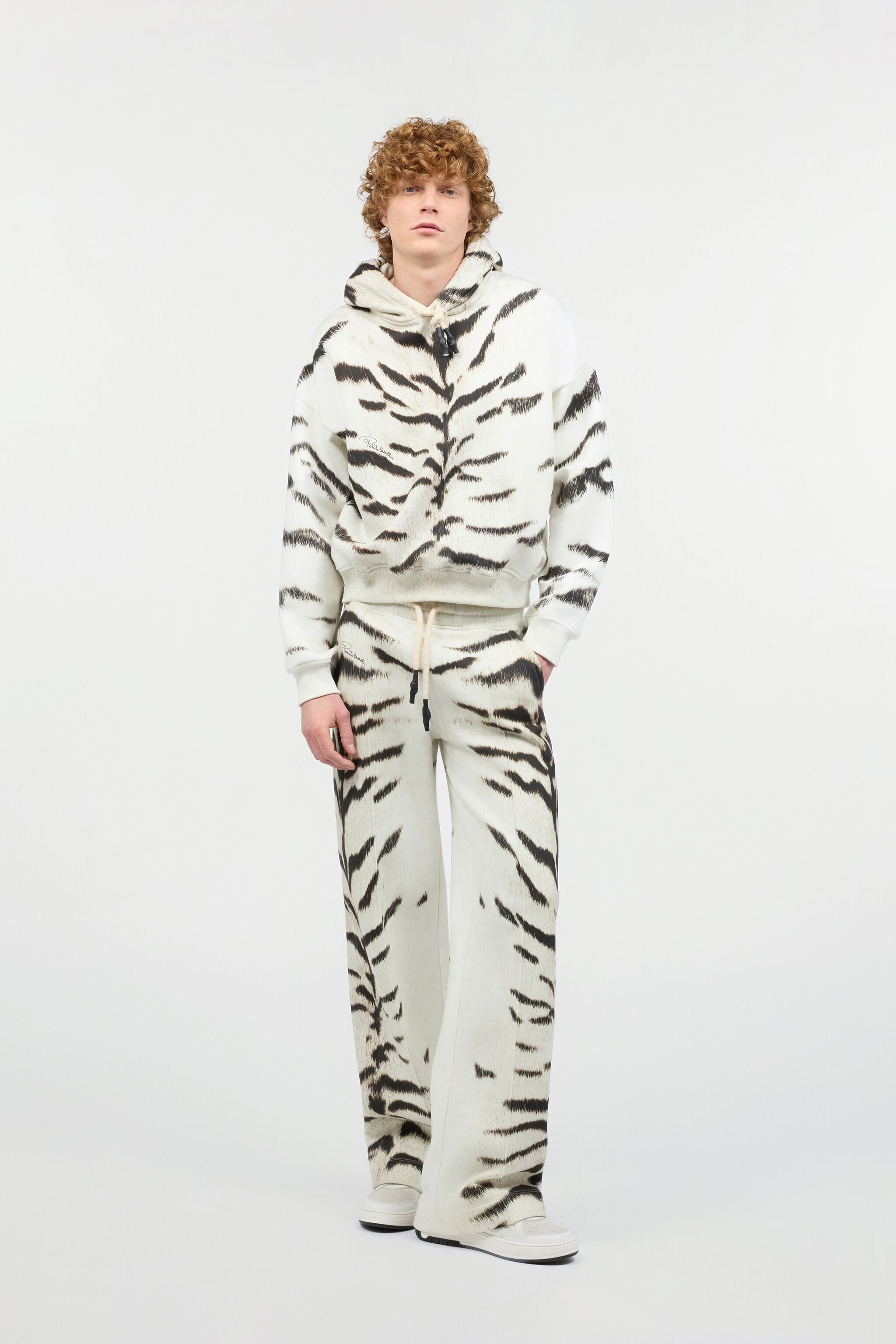 Man Sweatshirt With White Tigresse OGAT X Roberto Cavalli Print - 2