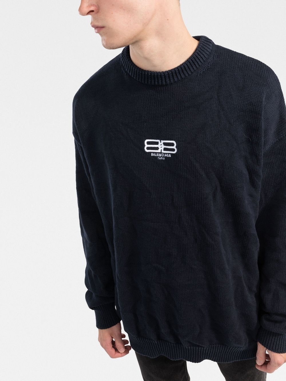 BB logo-embroidered oversize jumper - 3