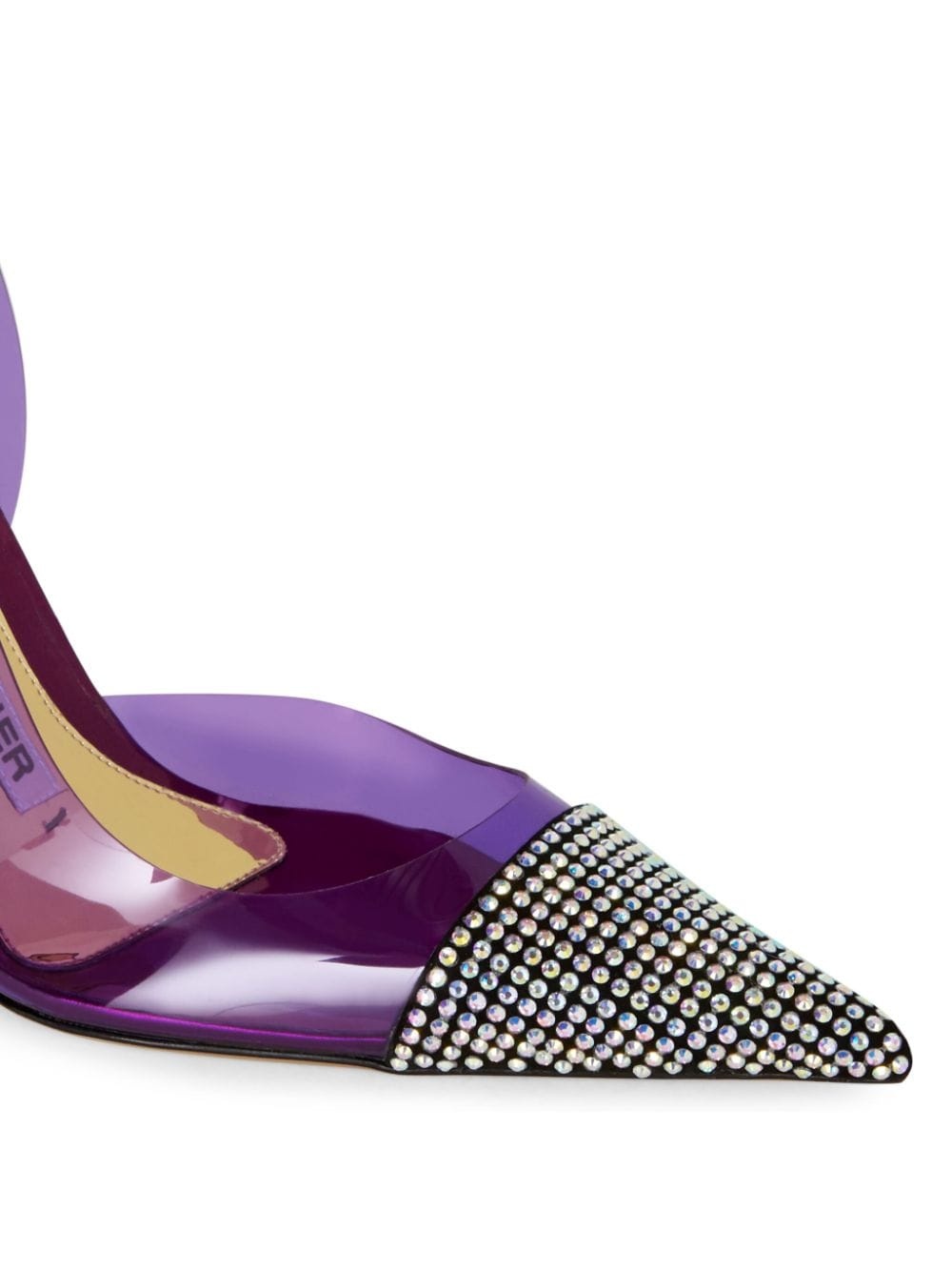 Amber Ghost 105mm slingback pumps - 4