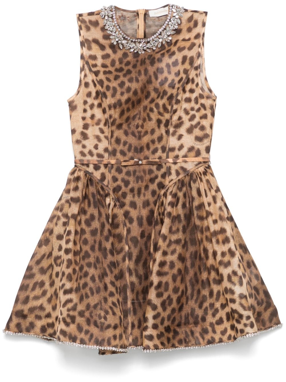 panelled mini dress - 1