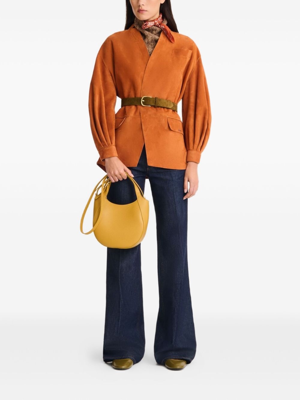 small grained-leather handbag - 2