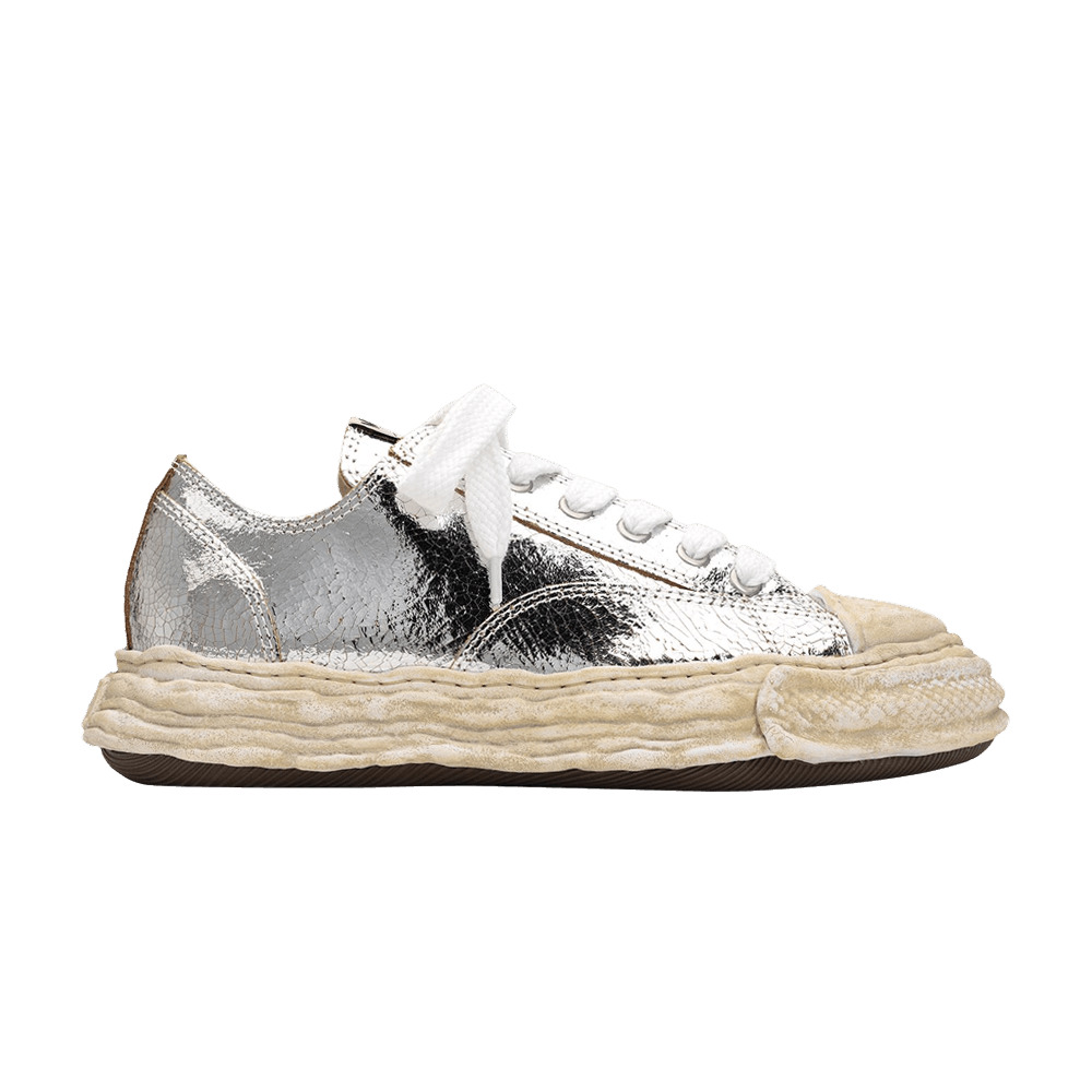 Maison Mihara Yasuhiro Peterson Low 'Cracking Leather - Silver' - 1