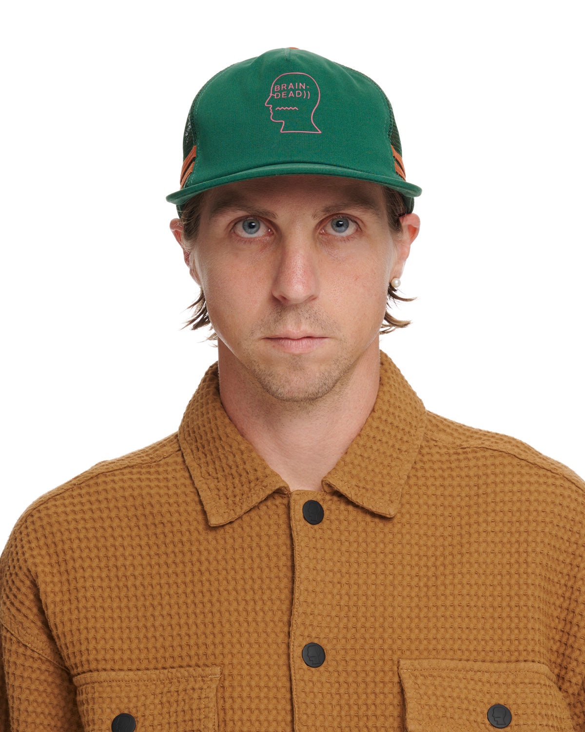 Logohead 5 Panel Trucker Cap - Mallard - 4