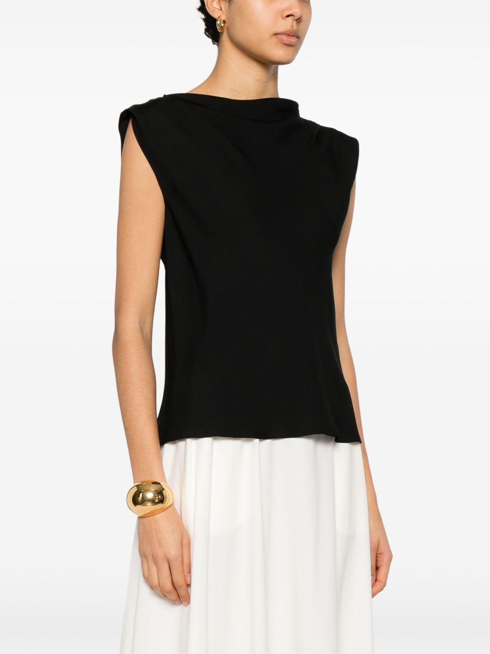 cowl-neck blouse - 3