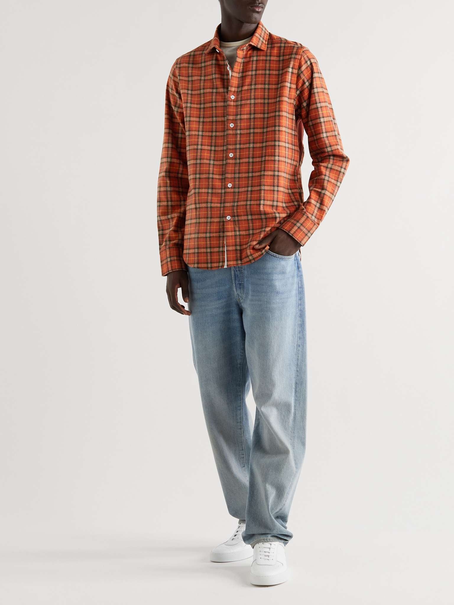 Checked Cotton-Flannel Shirt - 2