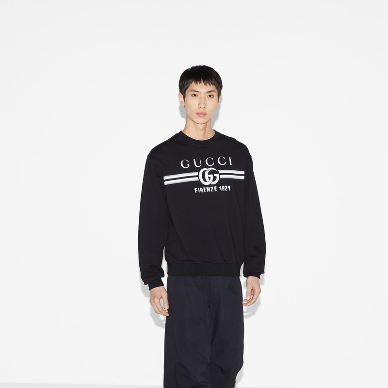 Cotton jersey printed sweatshirt 3