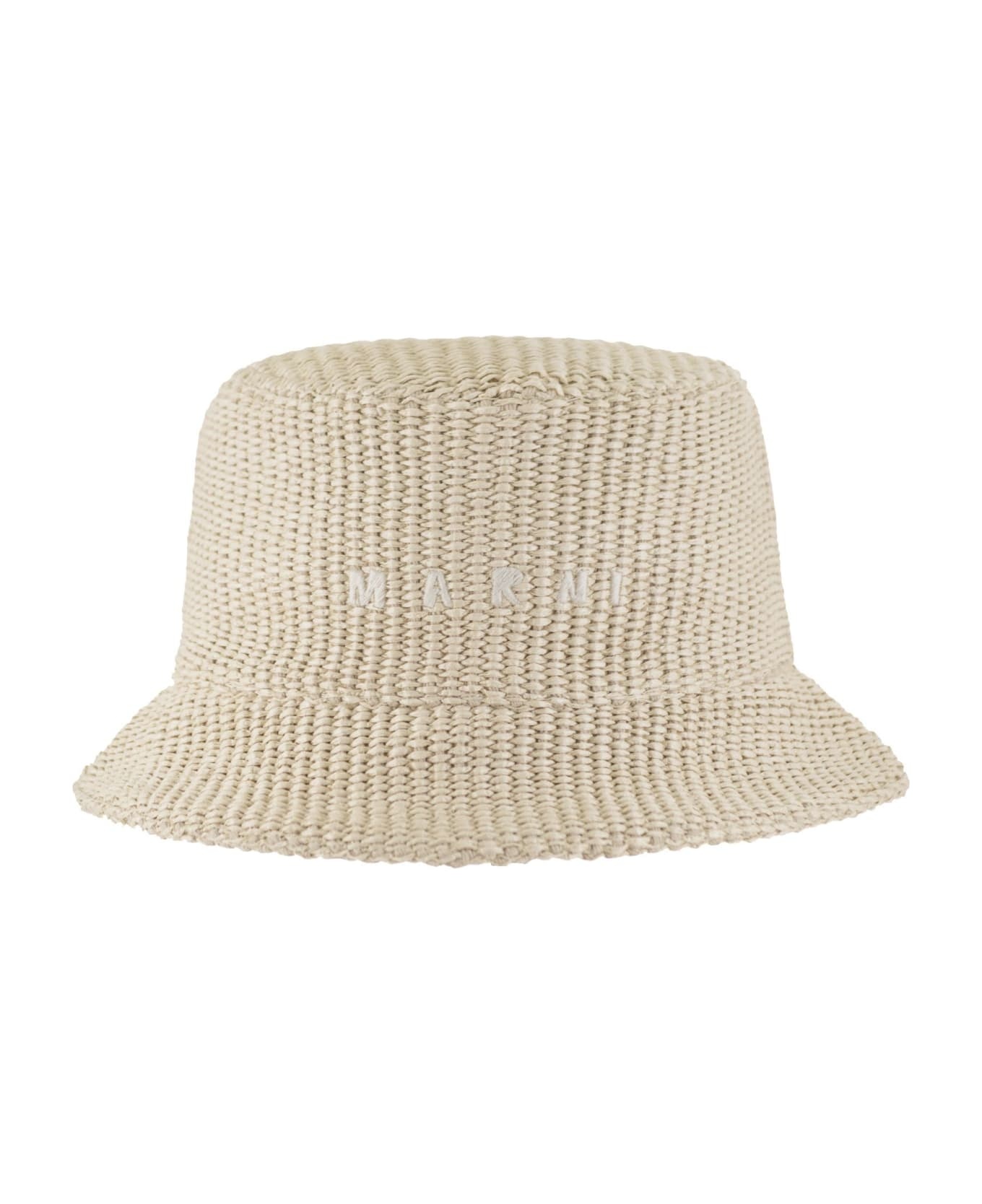 Raffia Bucket Hat - 1
