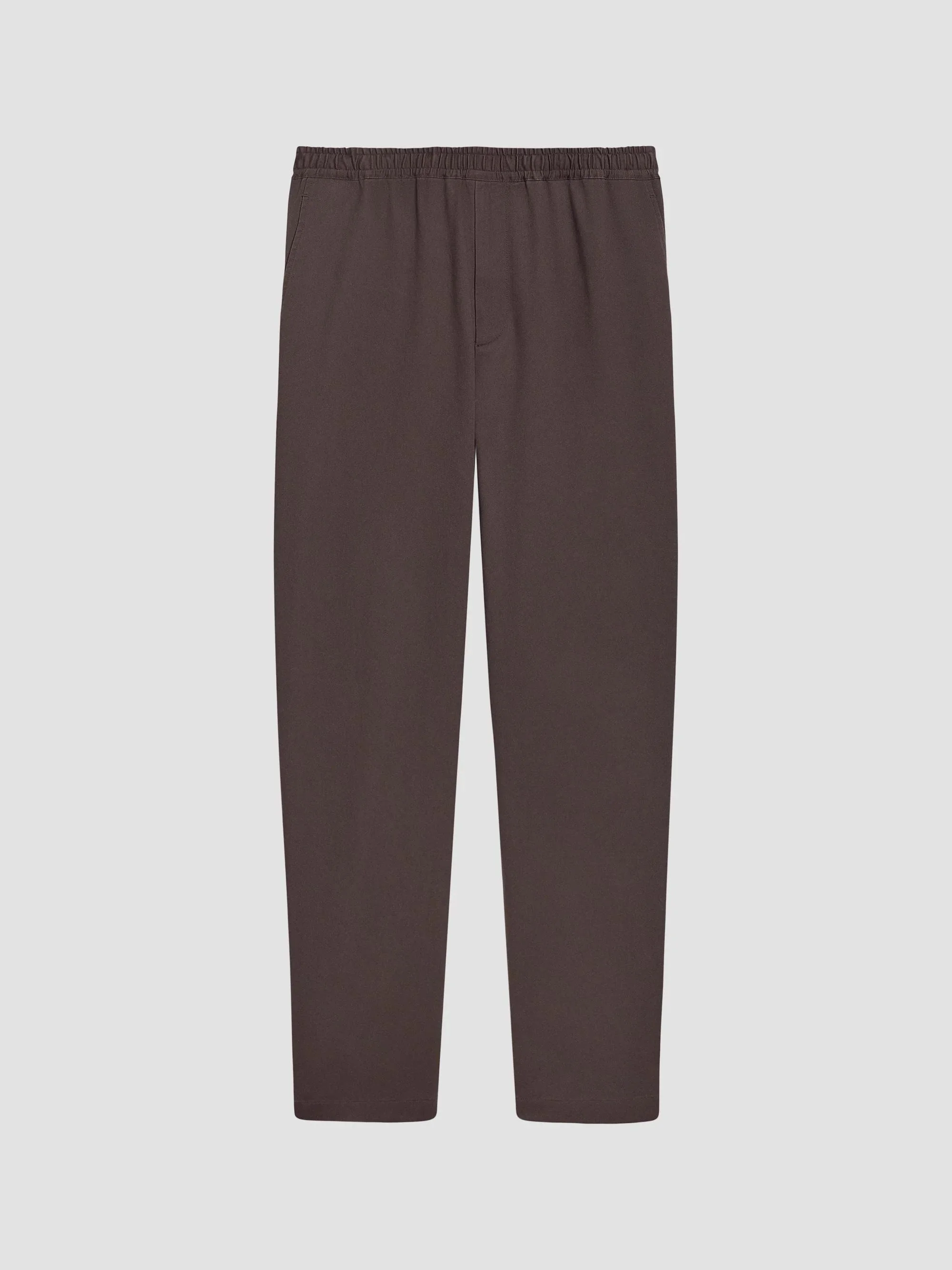 Men's Chino-Style Stretch-Cotton Relaxed Pants - Classic Brown - 1