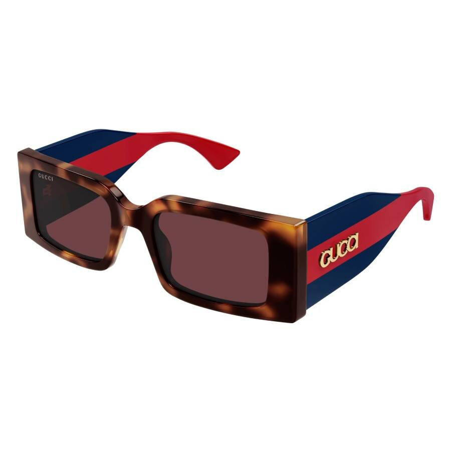 Gucci Red Rectangular Ladies Sunglasses GG1860S 002 52 - 2