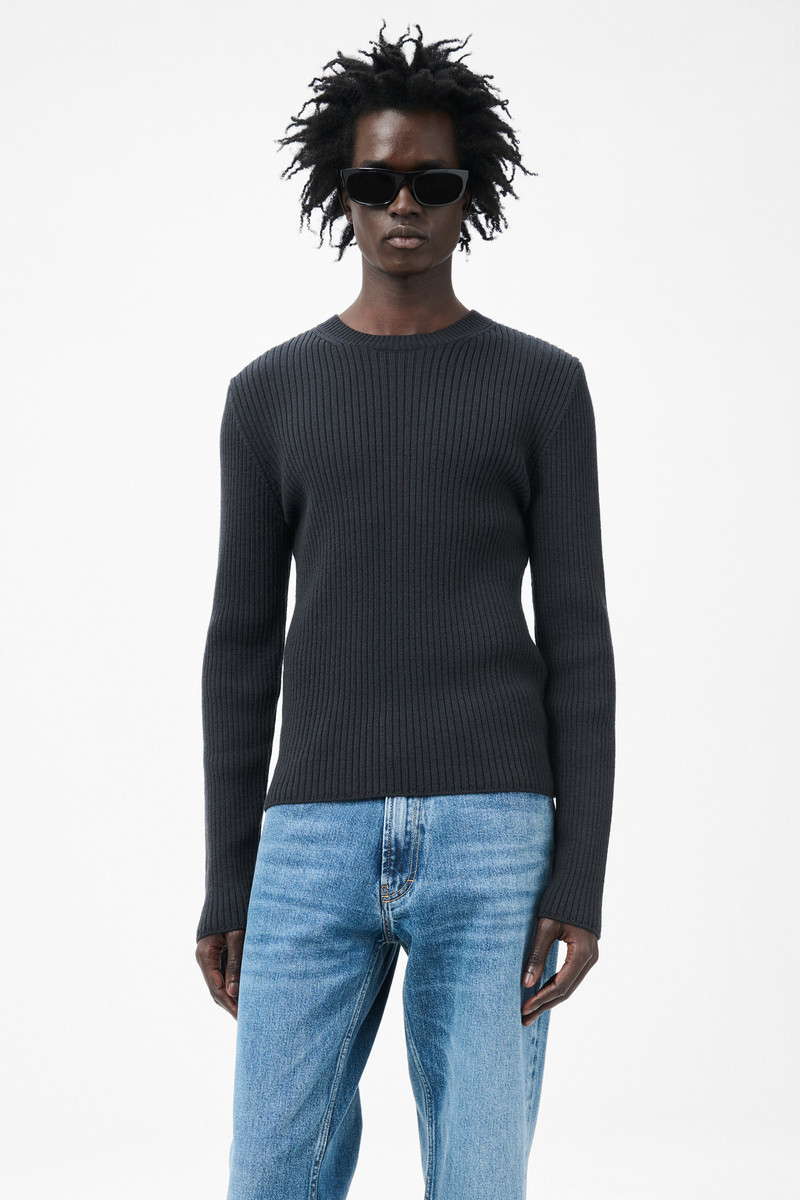 Compact Roundneck Off Black Rustic Merino 3