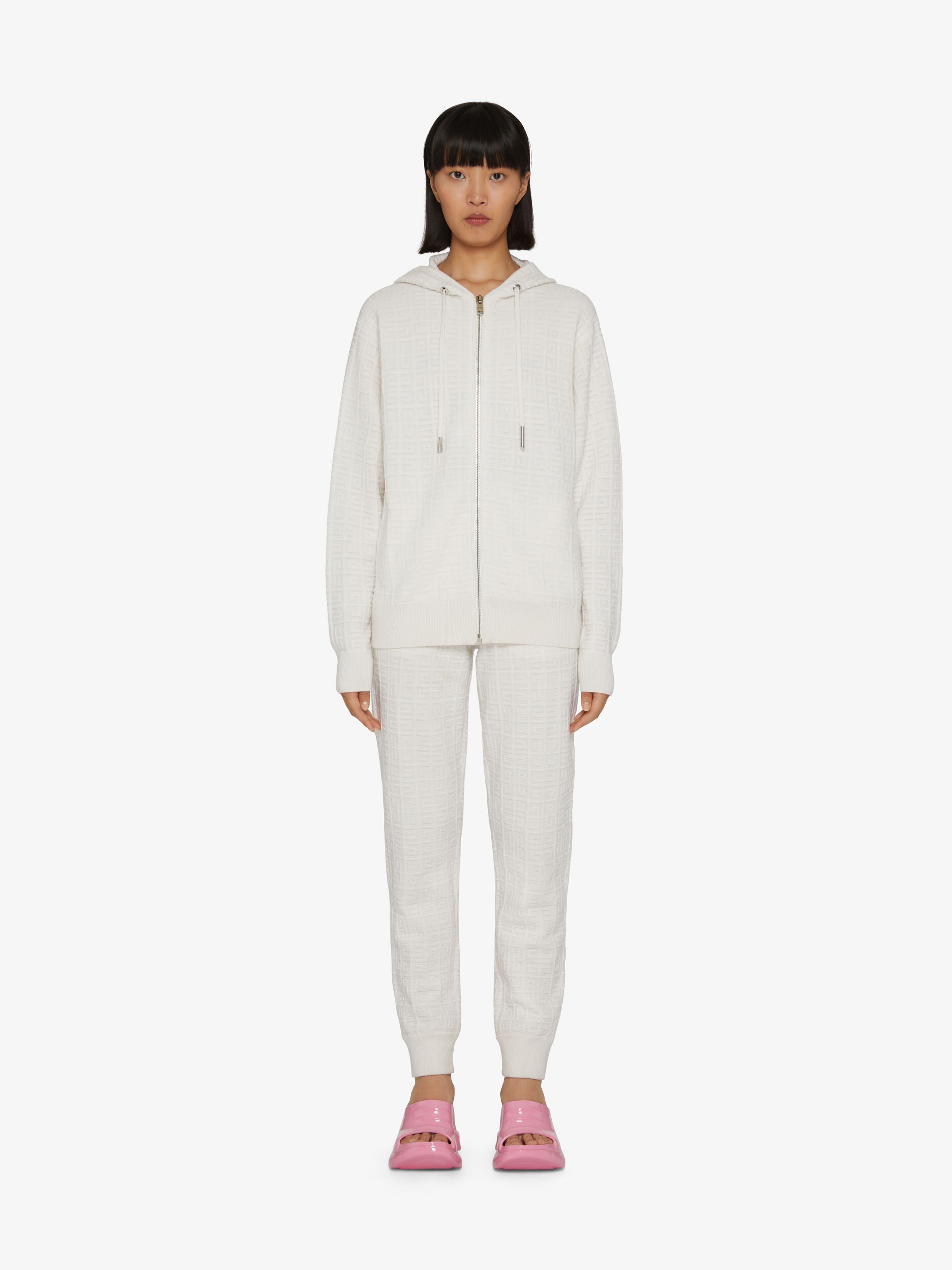 SLIM FIT JOGGER PANTS IN 4G CASHMERE - 2