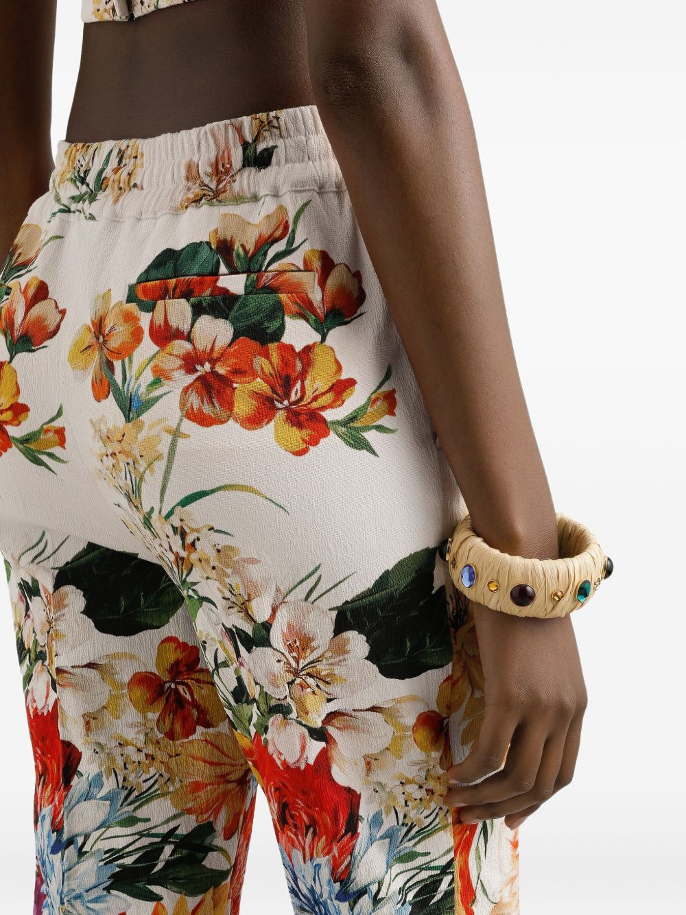 floral-print trousers - 5