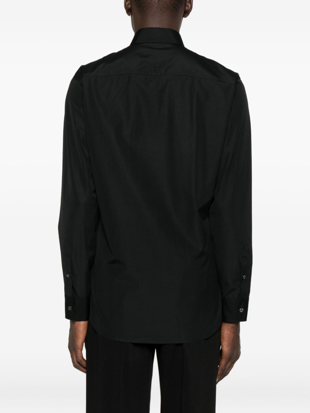 logo-detail cotton shirt - 4