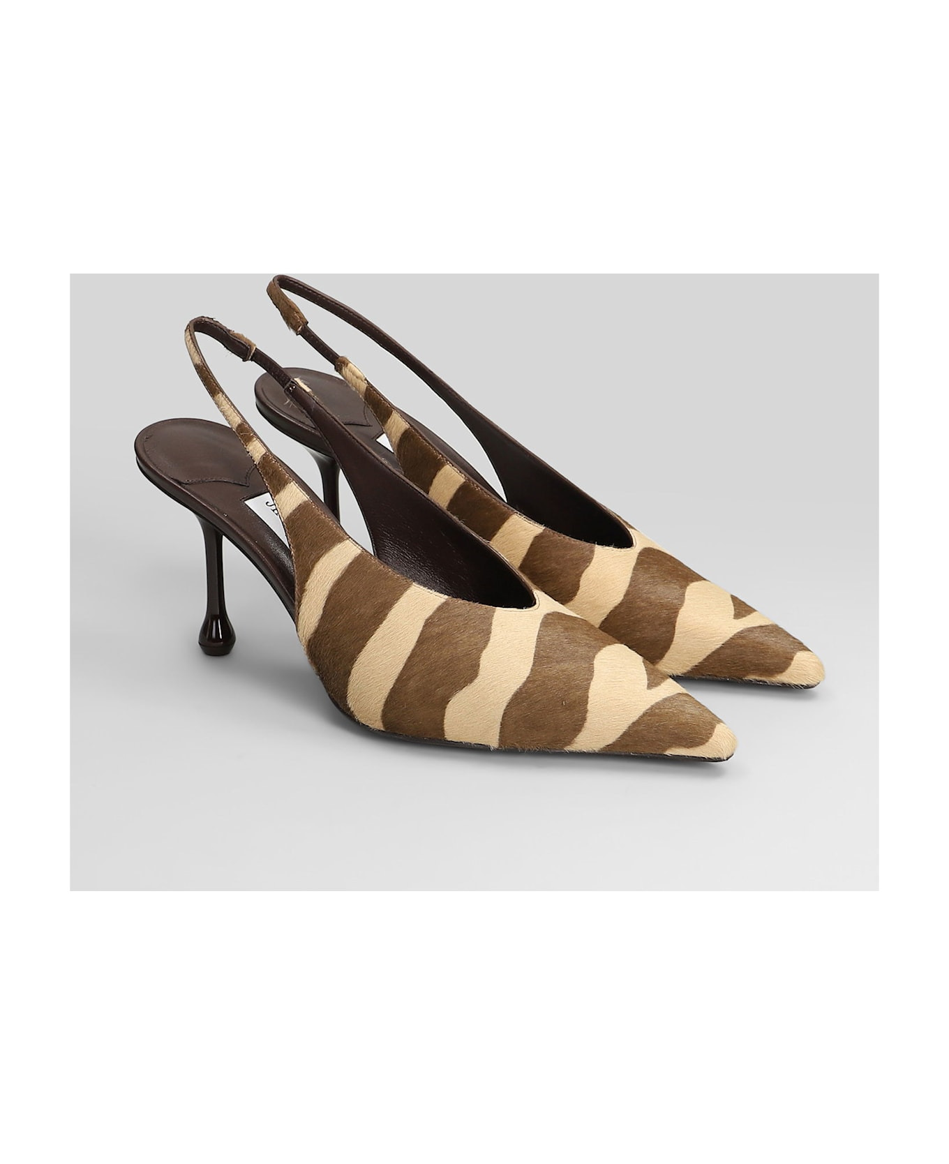 Isa 80 Pumps In Brown Pony Skin - 2