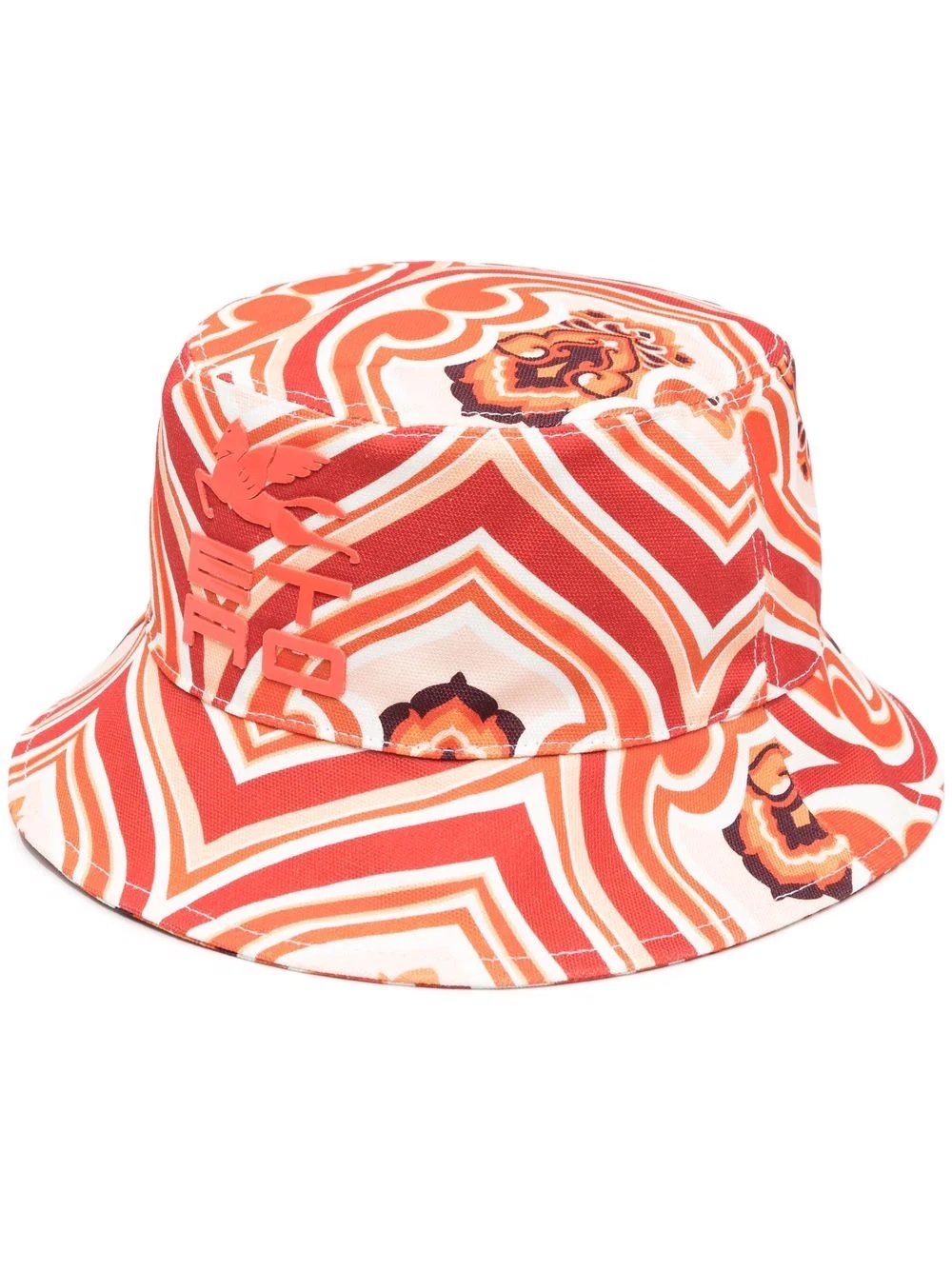 abstract-print bucket hat - 1