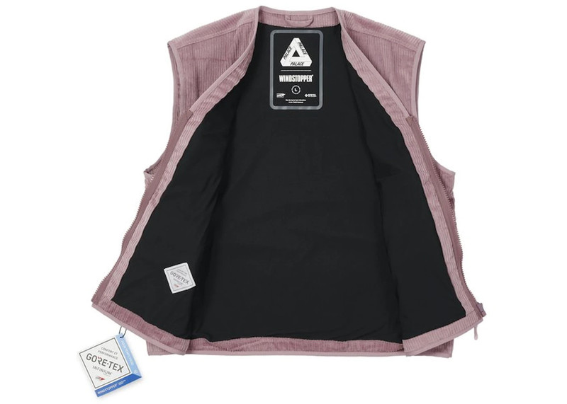 PALACE Palace Gore-Tex Infinium Corduroy Vest Pink outlook