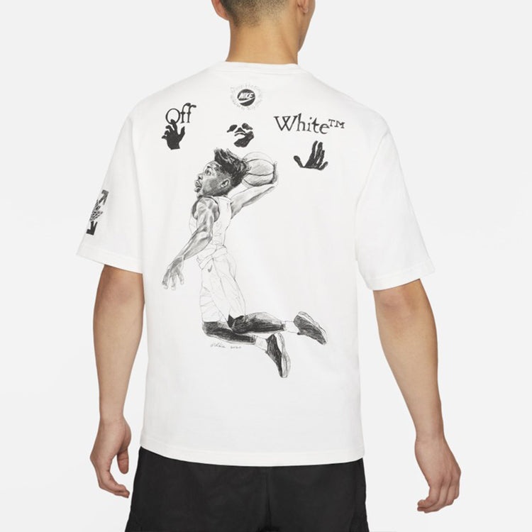 Air Jordan x Off-White MJ T-Shirt Asia Sizing 'White' DB4301-100 - 5
