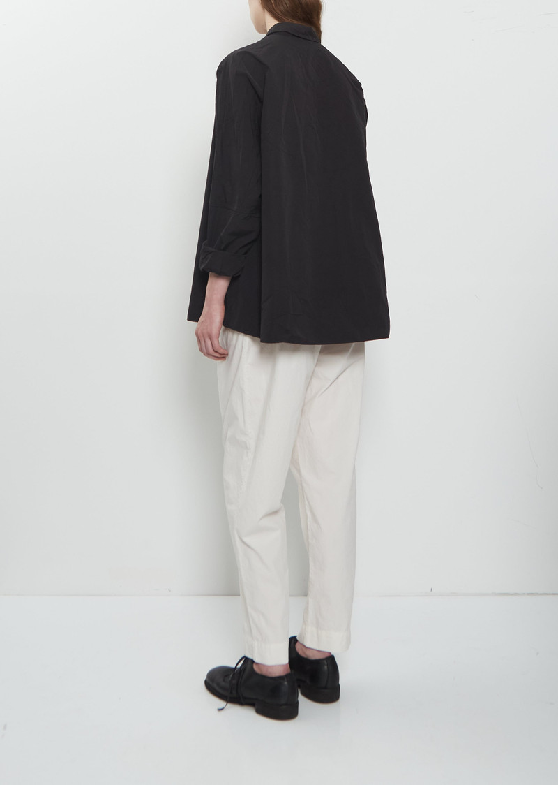 CASEY/CASEY Waga Cotton Shirt — Black outlook