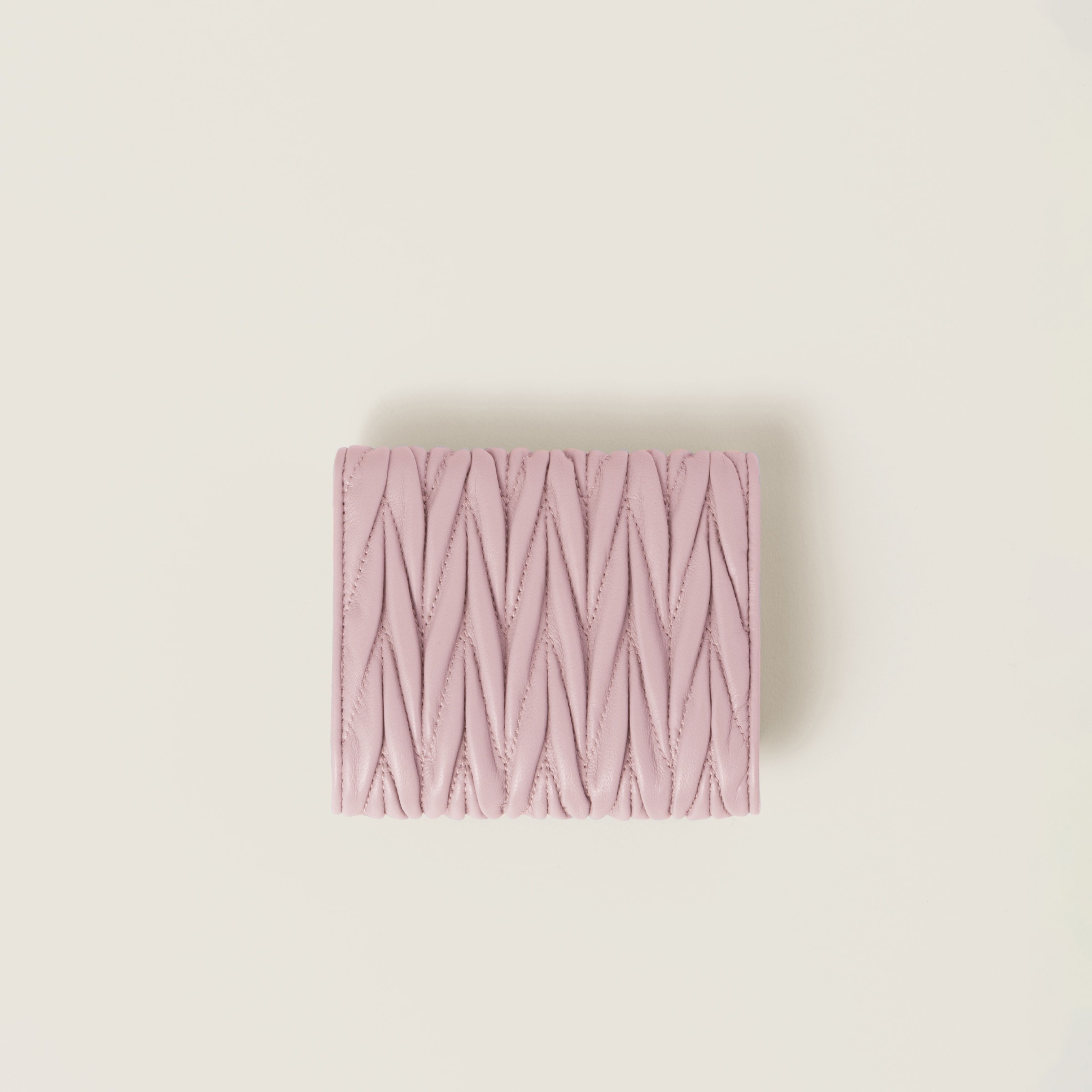 Small matelassé nappa leather wallet - 3