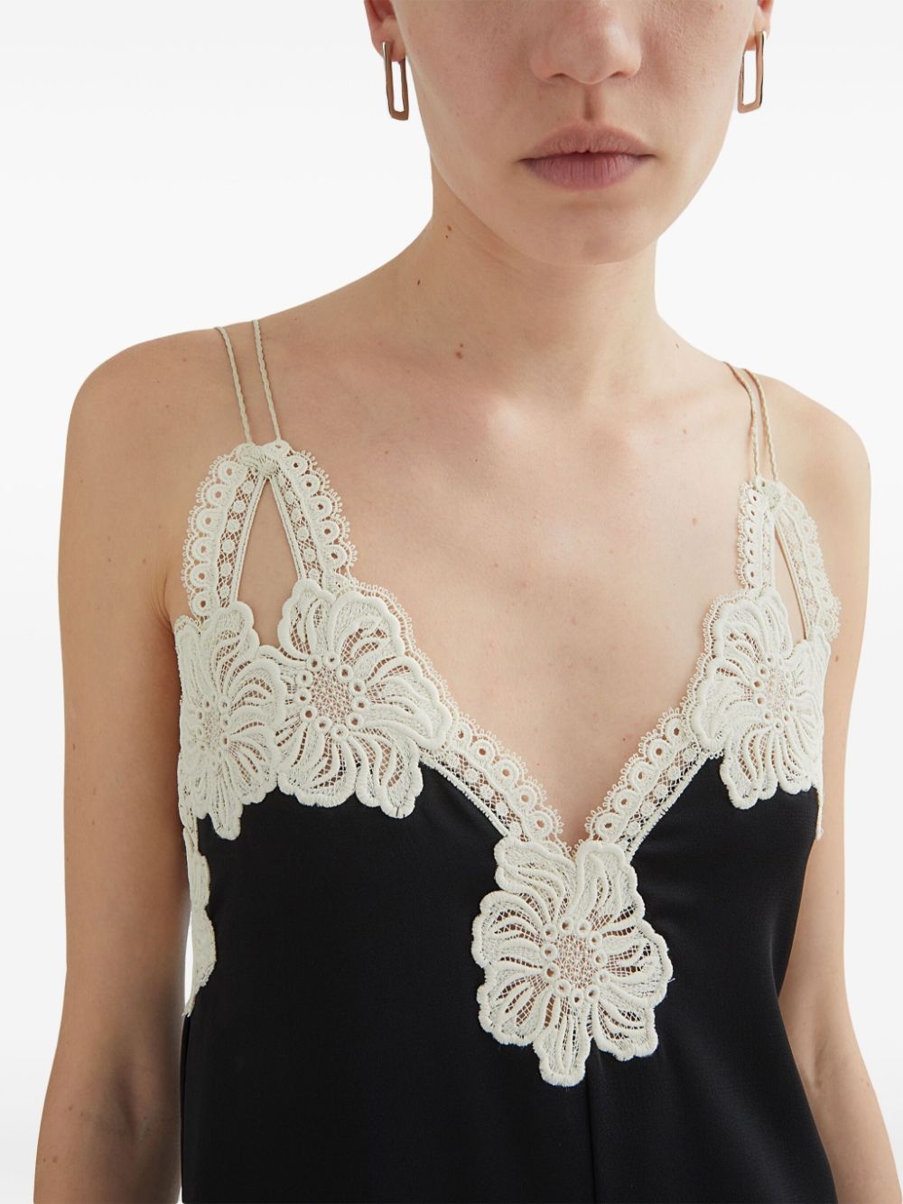 embroidered midi dress - 4