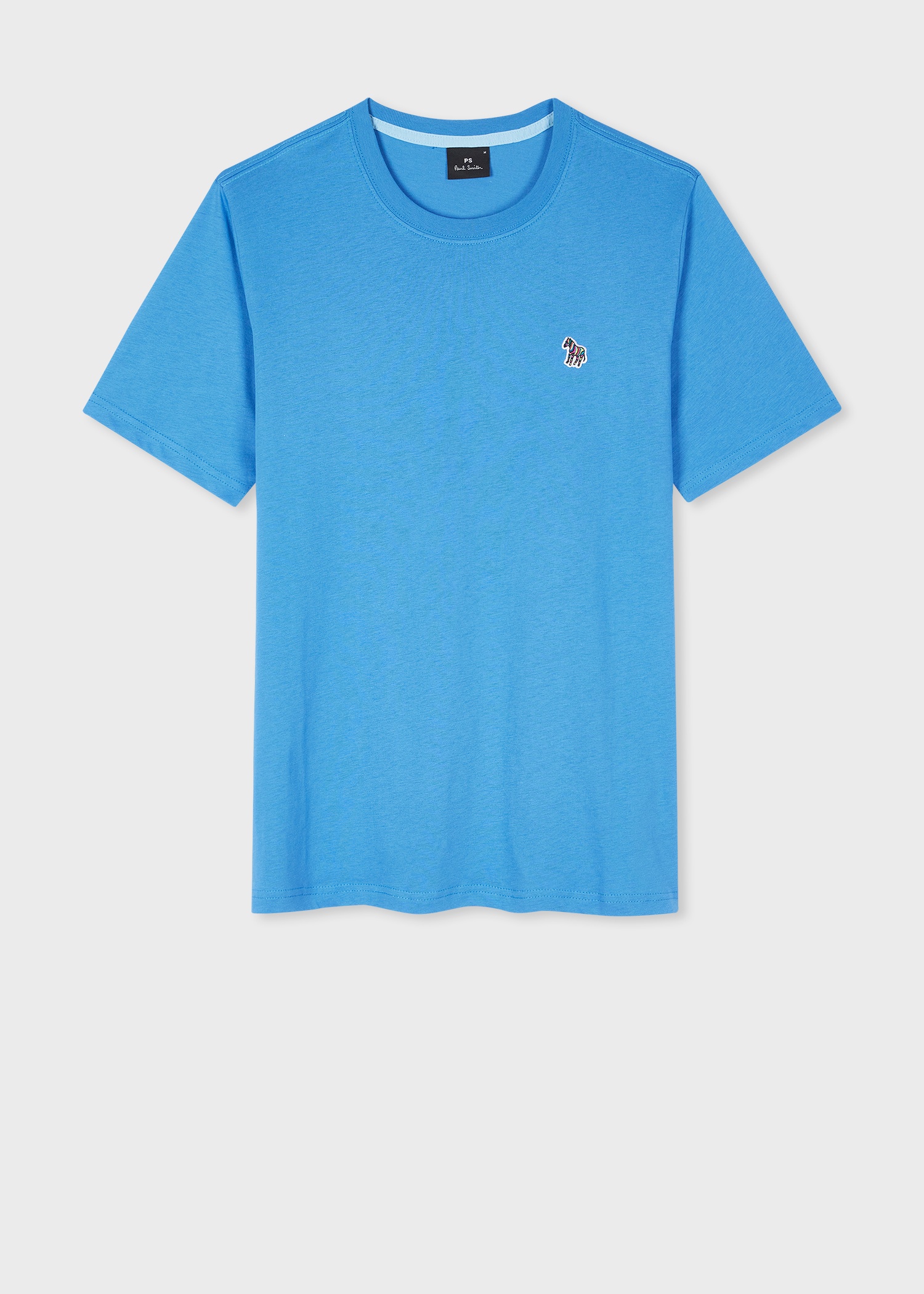 Powder Blue Organic Cotton Zebra Logo T-Shirt - 1