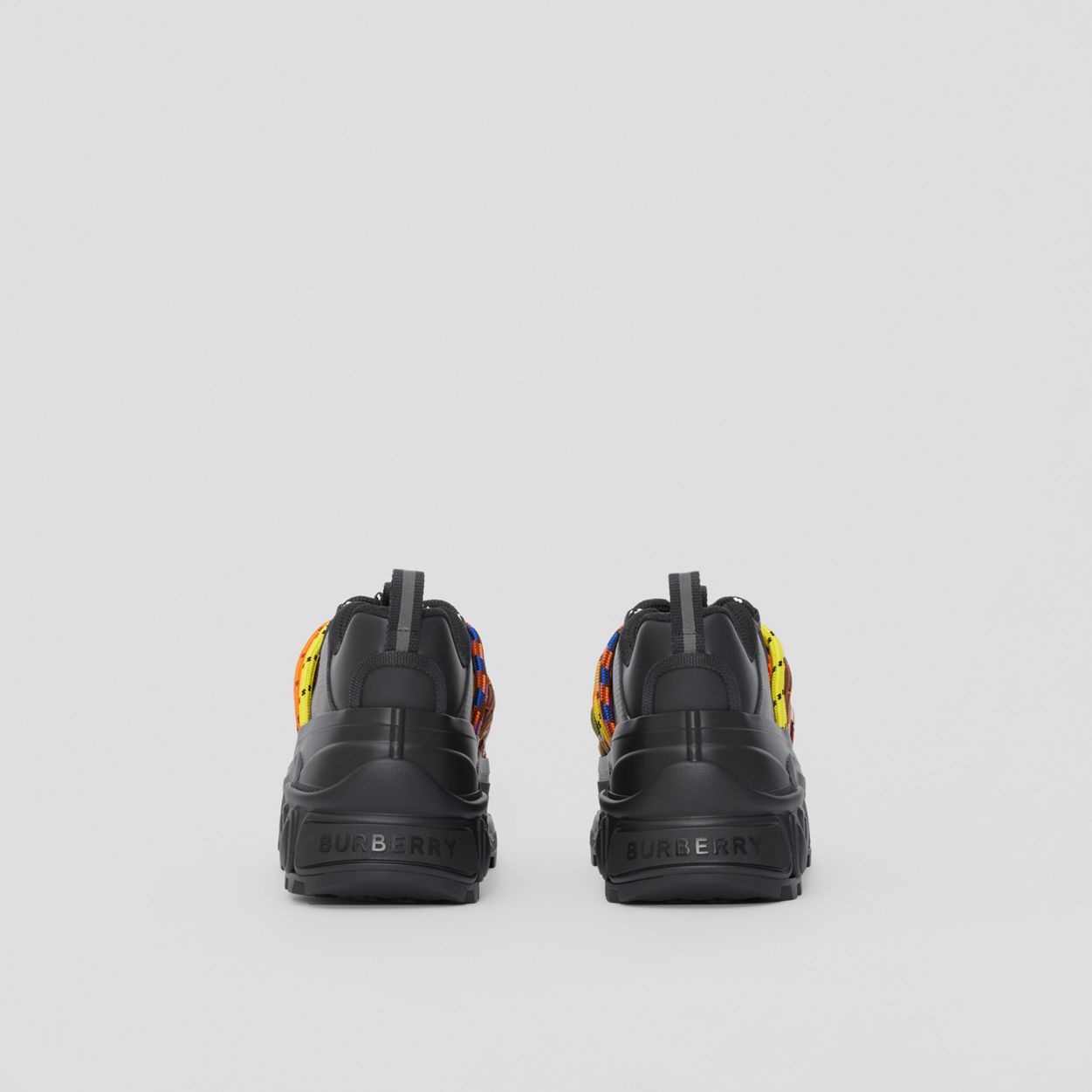 Cord Detail Leather and Nylon Arthur Sneakers - 5