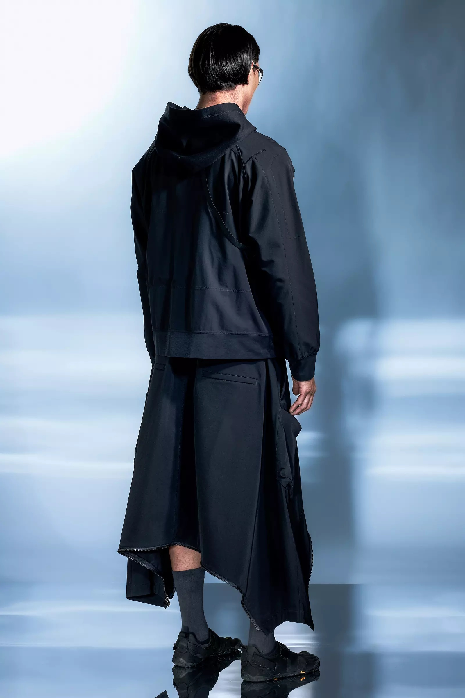 S21-DS schoeller® Dryskin™ Hooded Sweatshirt Black - 4