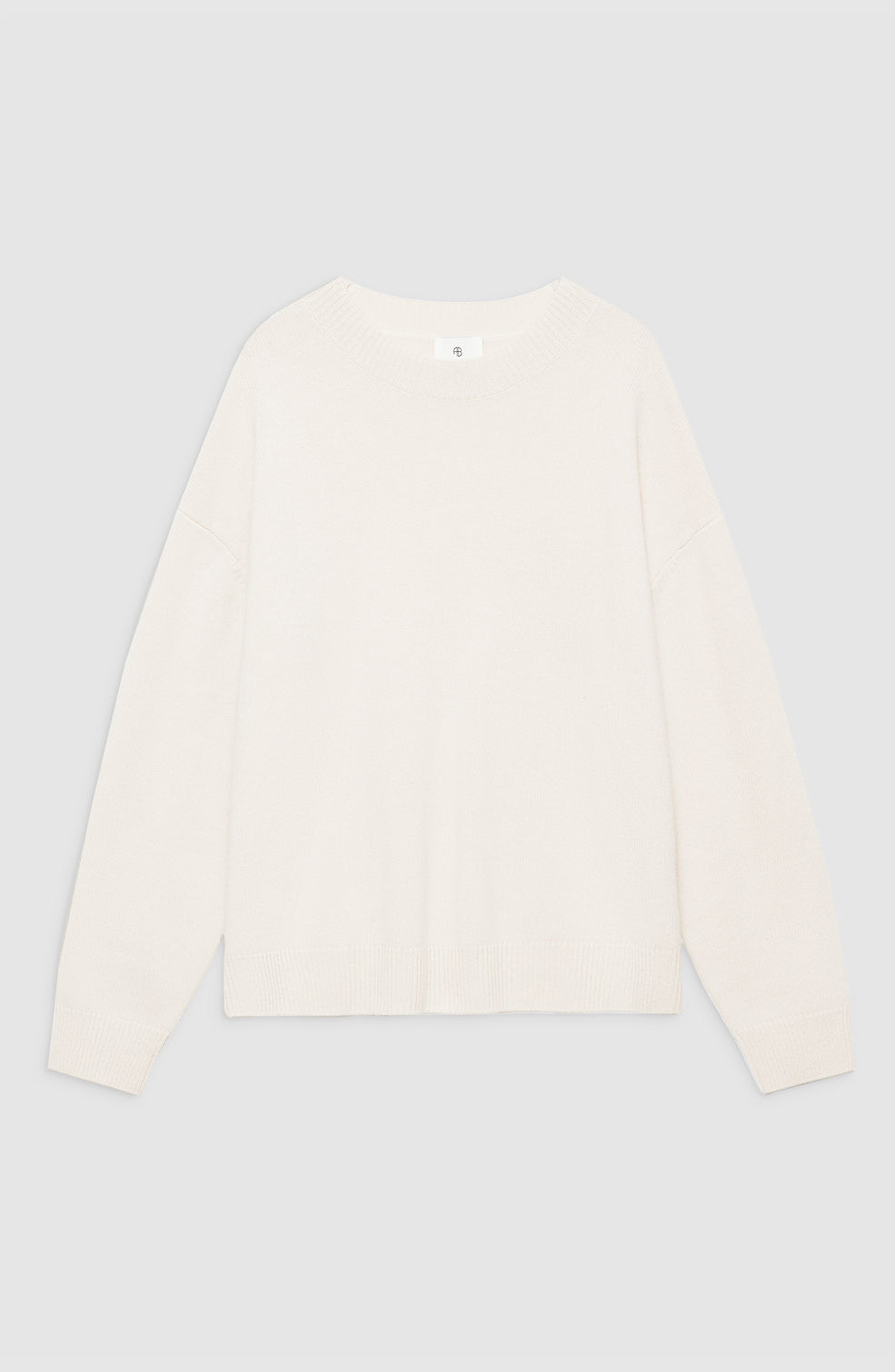 ANINE BING Lee Crew Sweater in Cream at Nordstrom - 5