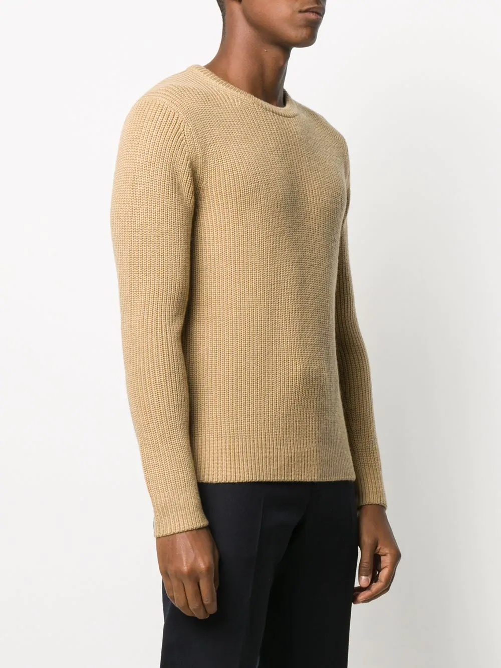 long-sleeved wool jumper - 3