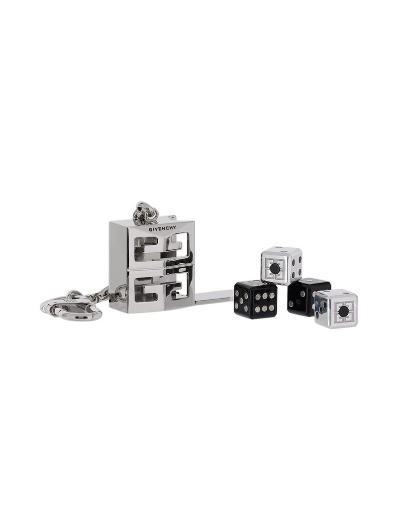 Givenchy Silver 4G Lock Dice Set outlook