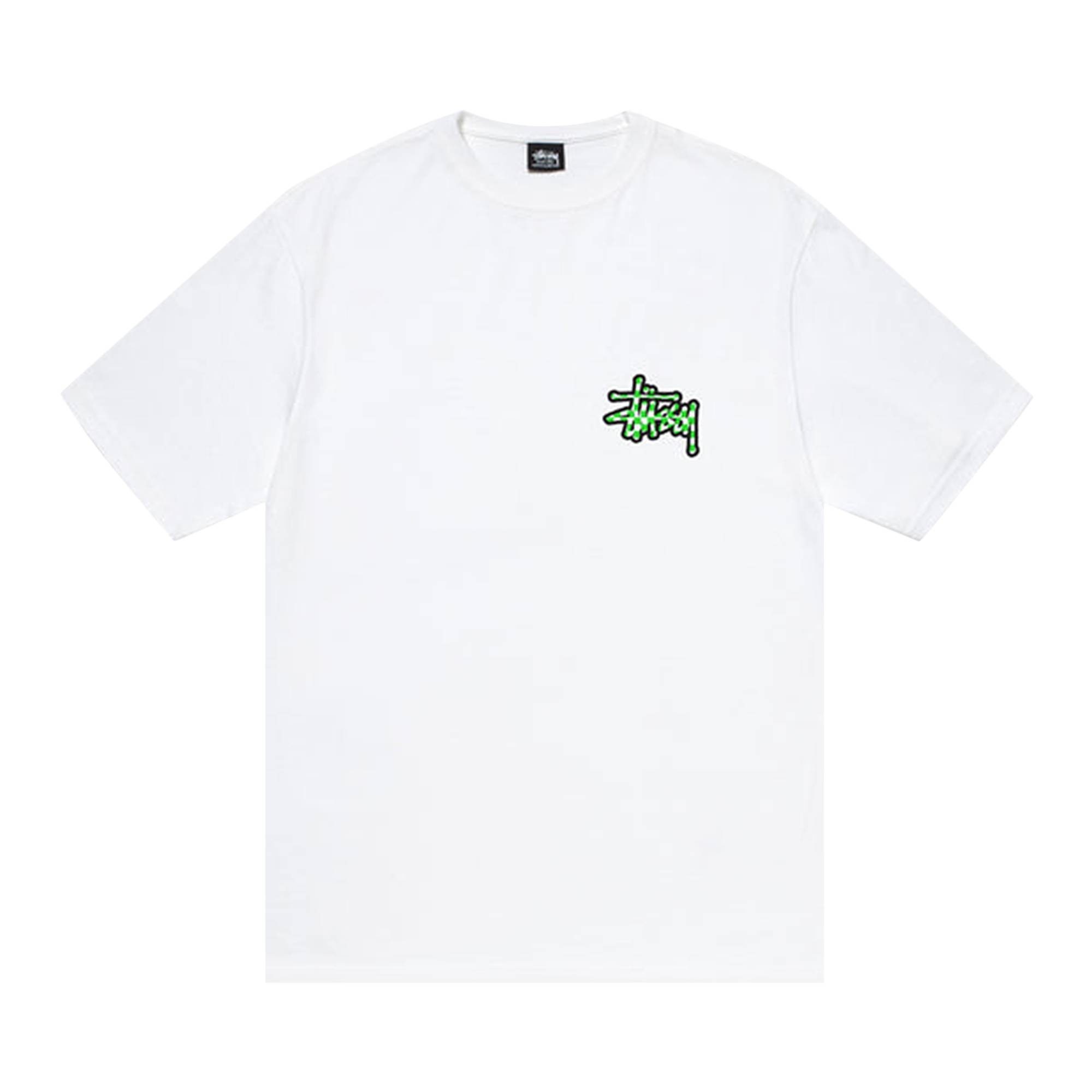 Stussy Checker Stock Tee 'White' - 1