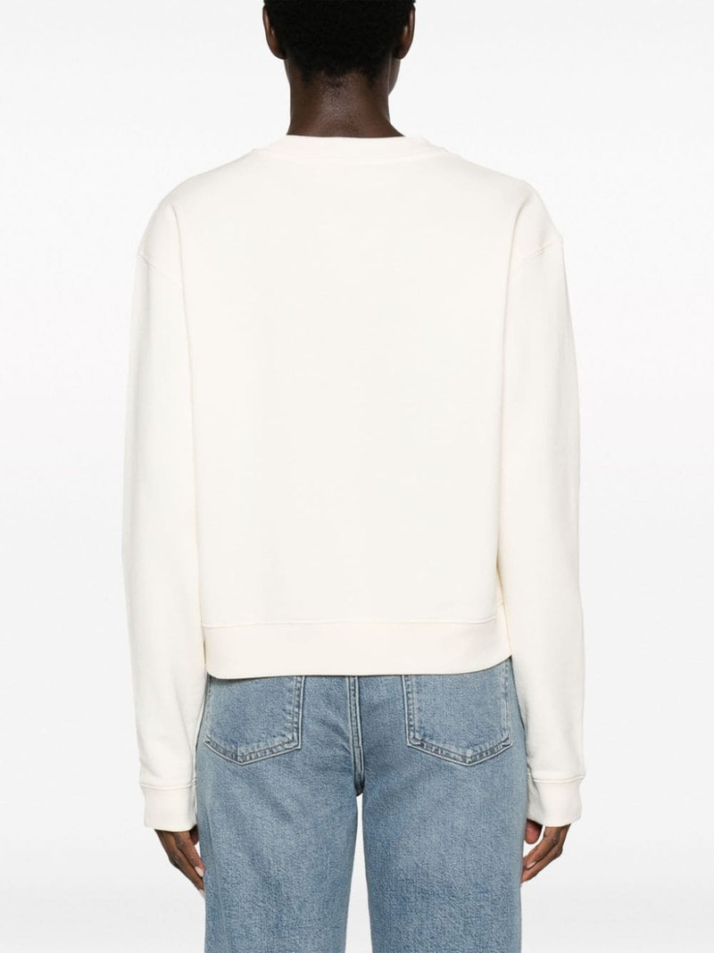 logo-embellished cotton sweatshirt 4